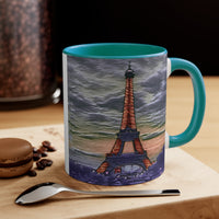 Eiffel Tower Sunset - Accent Coffee Mug, 11oz