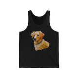 Golden Retriever Puppy Unisex Jersey Tank