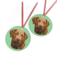 Chesapeake Bay Retriever Metal Ornaments