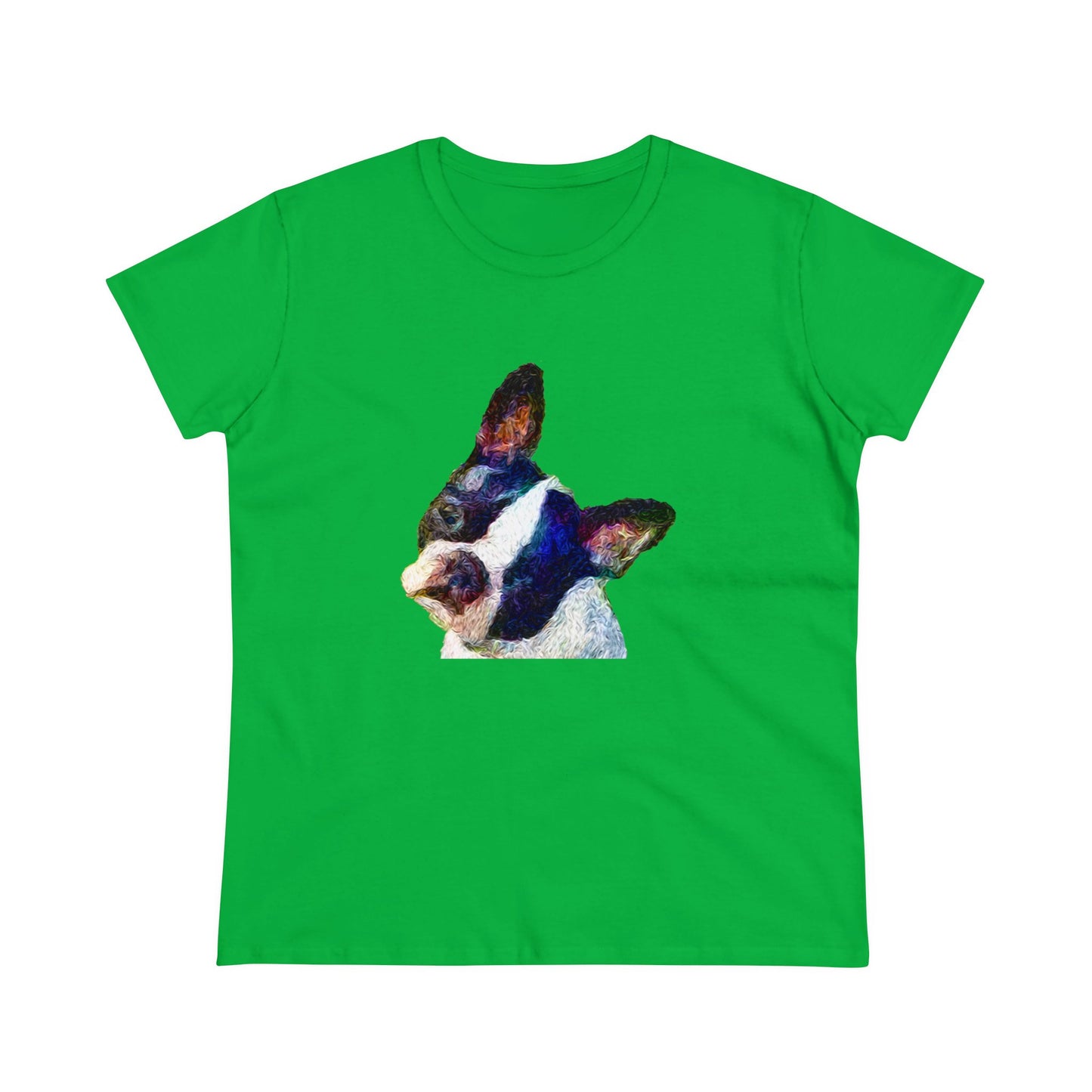 Boston Terrier 'Skipper' Women's Midweight Cotton Tee
