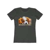 Cavalier King Charles Spaniel Puppy - Women's Slim Fit Tee