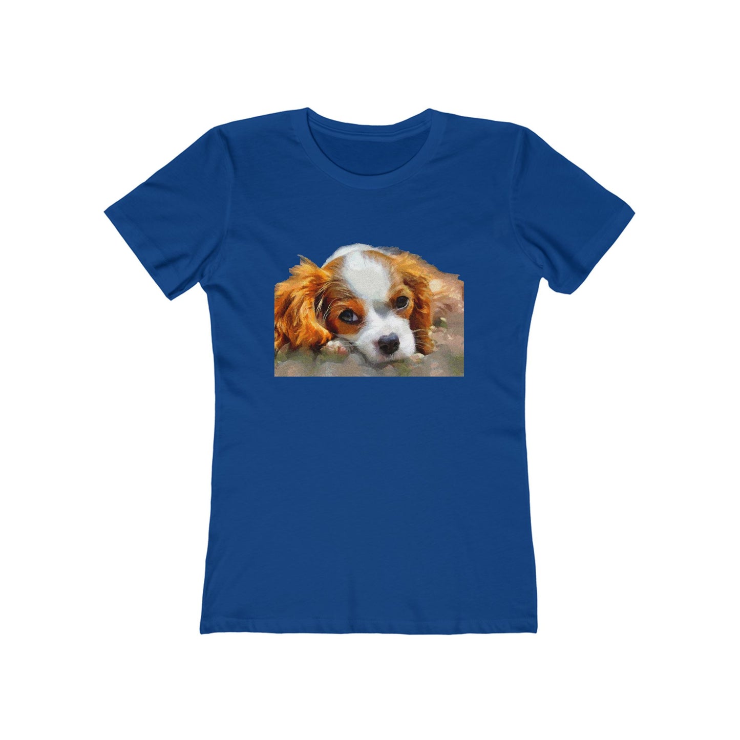 Cavalier King Charles Spaniel Puppy - Women's Slim Fit Tee