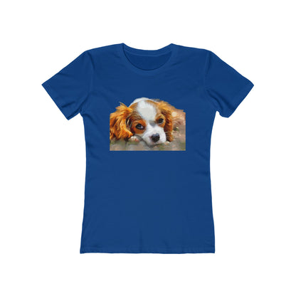 Cavalier King Charles Spaniel Puppy - Women's Slim Fit Tee