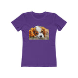 Cavalier King Charles Spaniel Puppy - Women's Slim Fit Tee