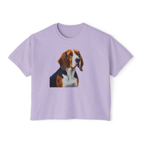 American English Coonhound Women's Oversized Boxy Tee