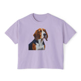 American English Coonhound Women's Oversized Boxy Tee