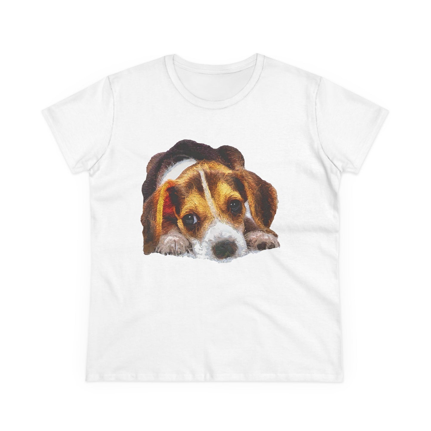 Beagle 'Daisy May' Women's Midweight Cotton Tee