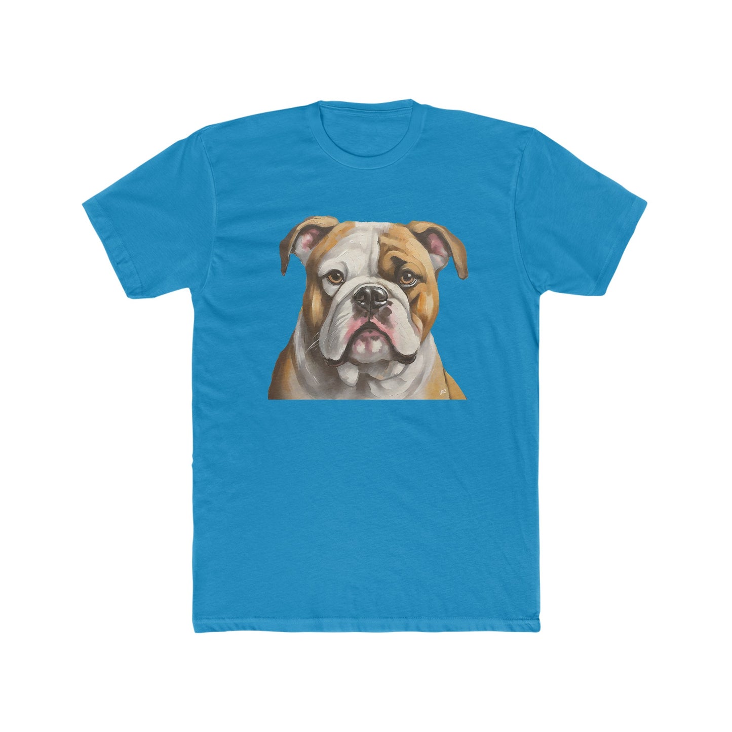 American Bulldog Men's Fitted Cotton Crew Tee