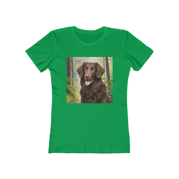 Curly-Coated Retriever - Women's Slim Fitted Ringspun Cotton Tee