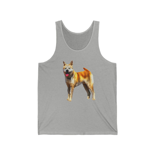 Akita Unisex Jersey Tank Top - Artistry Meets Comfort