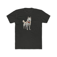 Yakutian Laika Men's Fitted Cotton Crew Tee
