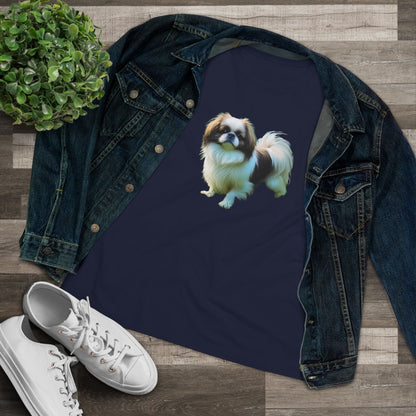 Japanese Chin - Women's Relaxed Cotton Tee