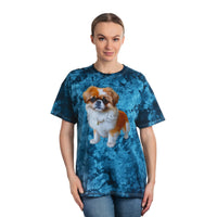 Pekingese Puppy Classic Tie-Dye Tee, Crystal