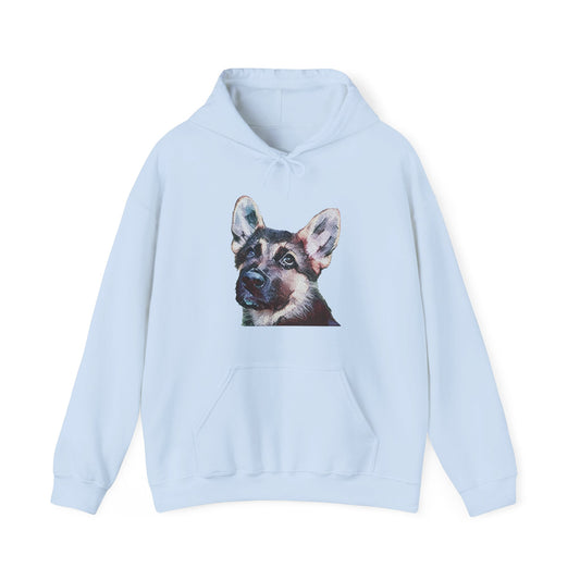German Shepherd 'Sly' Unisex 50/50 Hoodie