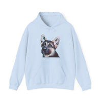 German Shepherd 'Sly' Unisex 50/50 Hoodie