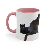 Cats - Sifnos Sisters - Accent Coffee Mug, 11oz
