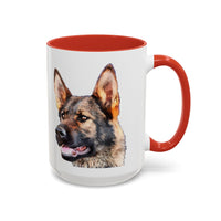 German Shepherd 'Hans' Accent Coffee Mug, 2 sizes