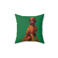 Hungarian Vizsla 'Waiting For The Bride' -  -  Spun Polyester Throw Pillow