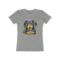 Dachshund 'Doxie #2' Women's Slim Fit T-Shirt