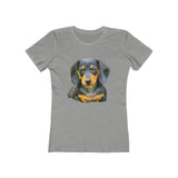 Dachshund 'Doxie #2' Women's Slim Fit T-Shirt