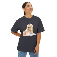 Afghan Hound Unisex Oversized RIngspun Cotton Boxy T-Shirt