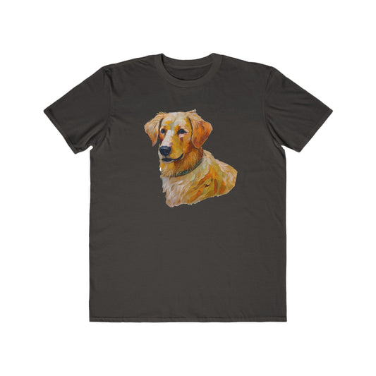 Golden Retriever Puppy Men's Lightweight Fashion Tee