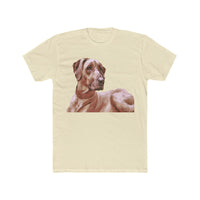 Rhodesian Ridgeback 'Thor' Men's Fitted Cotton Crew Tee