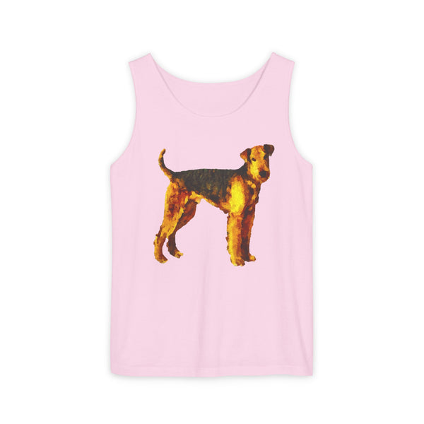 Airedale Terrier -  Unisex Relaxed Fit Ringspun Cotton Tank Top