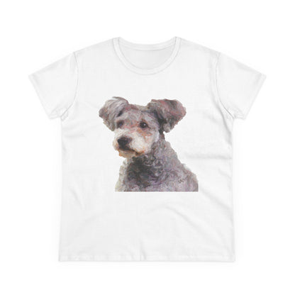 Hungarian Pumi Women's Midweight Cotton Tee