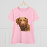 Chesapeake Bay Retriever Women's Midweight Cotton Tee