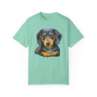 Dachshund 'Doxie #2' Unisex Relaxed Fitted Garment-Dyed T-shirt