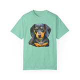 Dachshund 'Doxie #2' Unisex Relaxed Fitted Garment-Dyed T-shirt