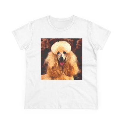 Poodle Women's Midweight Cotton Tee