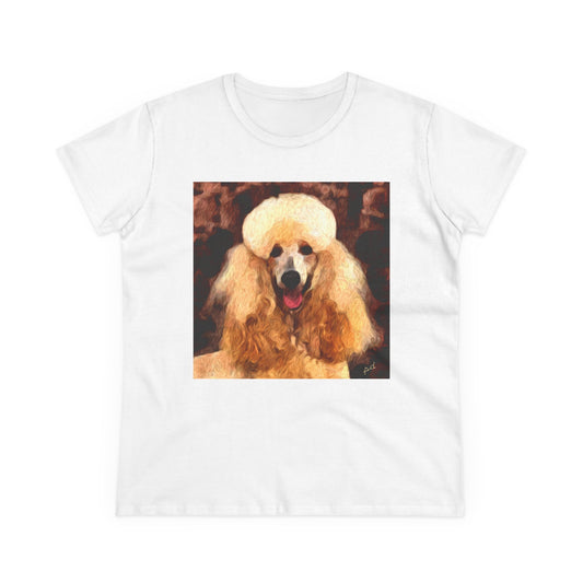 Poodle Women's Midweight Cotton Tee