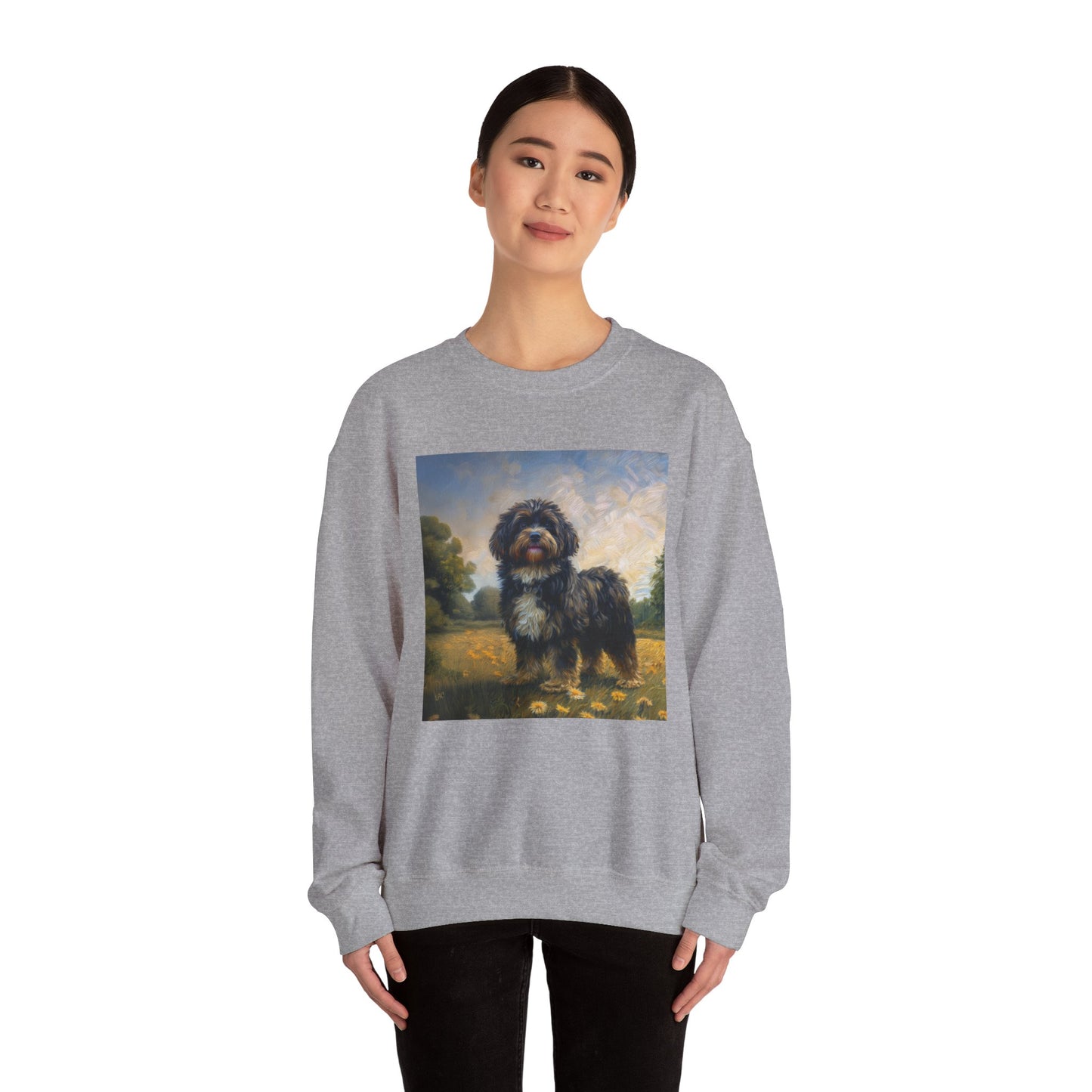Russian Tsvetnaya Bolonka - Unisex 50/50 Crewneck Sweatshirt