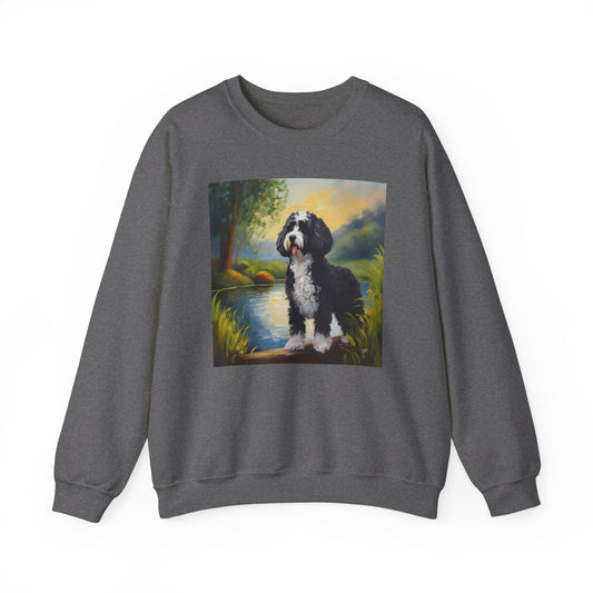 Portuguese Water Dog 50/50 Crewneck Sweatshirt