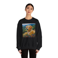 Golden Retriever Unisex 50/50 Crewneck Sweatshirt