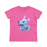 Norwegian Buhund Women's Midweight Cotton Tee