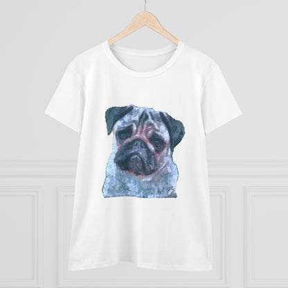 Pug 'Pompey' Women's Midweight Cotton Tee