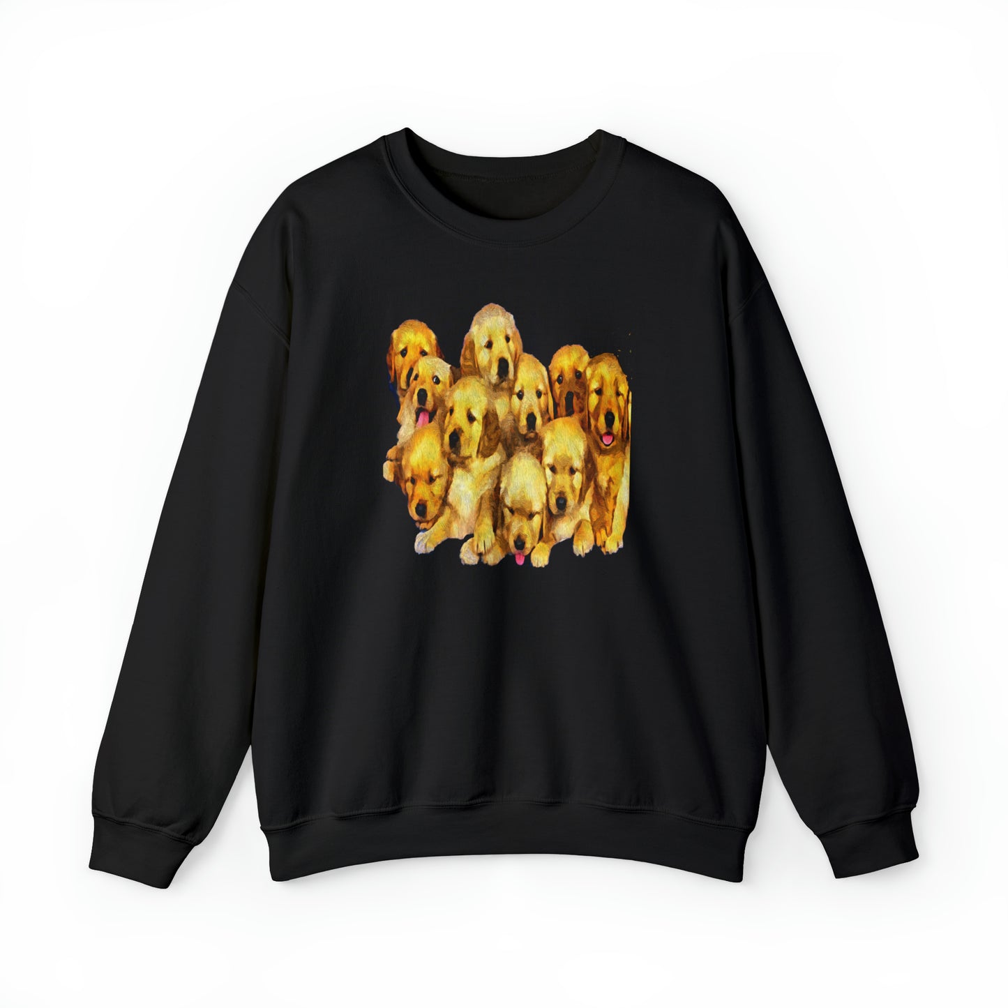 Golden Retriever Puppies Unisex Crewneck Sweatshirt