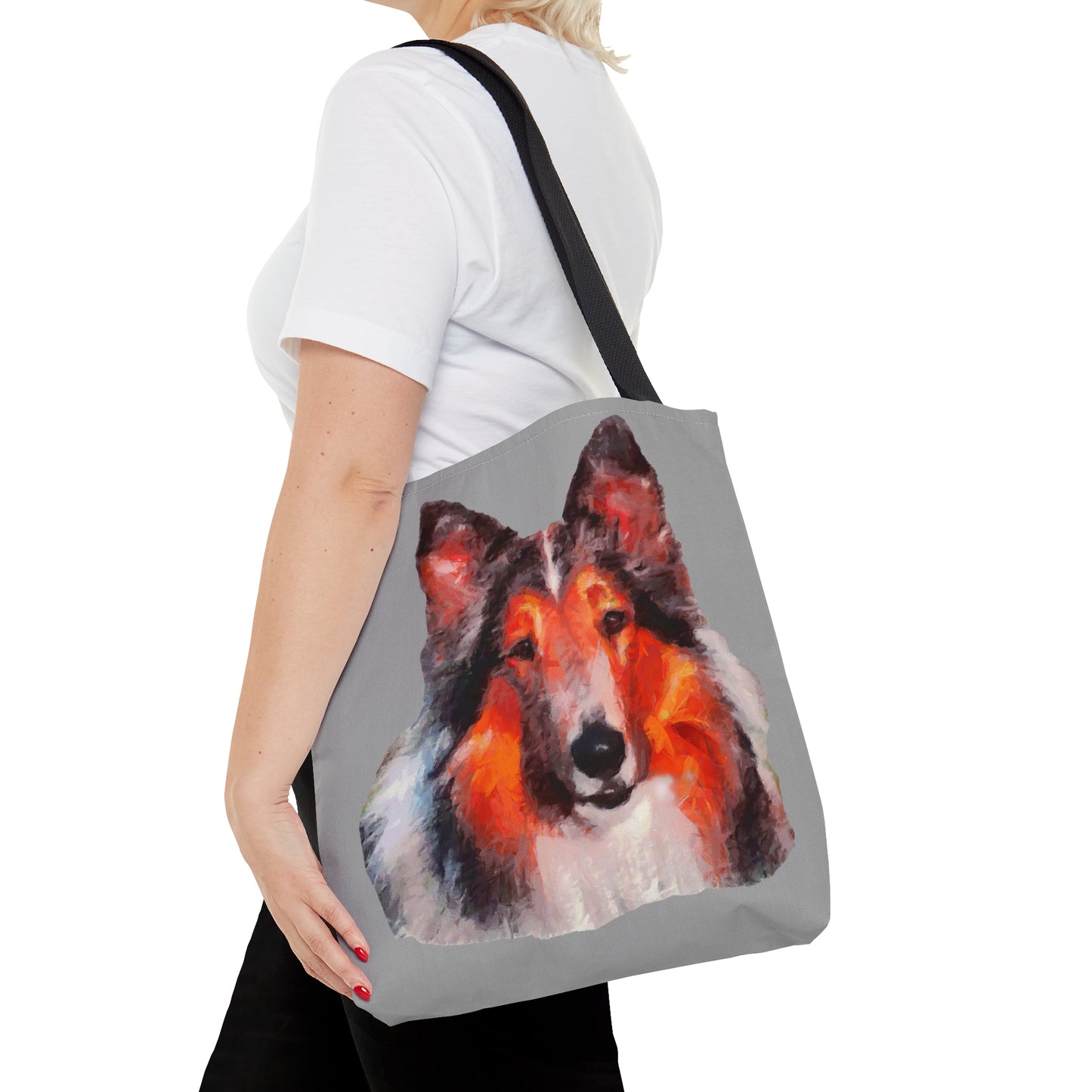 Rough Coated Collie Tote Bag
