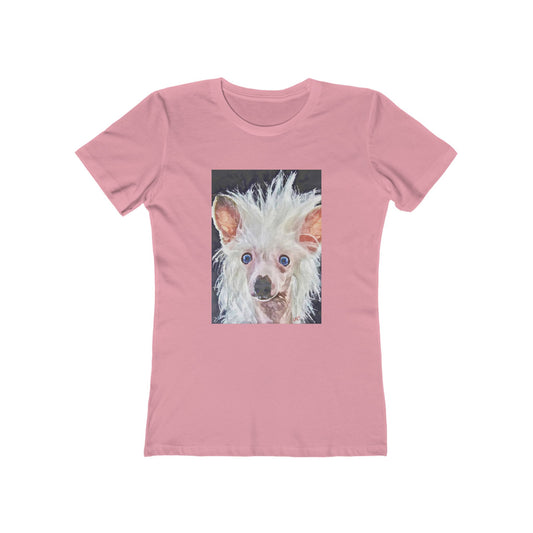Chinese Crested - Women's Slim Fit Ringspun Cotton T-Shirt