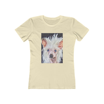 Chinese Crested - Women's Slim Fit Ringspun Cotton T-Shirt