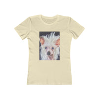 Chinese Crested - Women's Slim Fit Ringspun Cotton T-Shirt