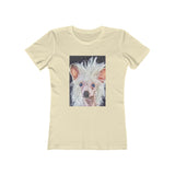 Chinese Crested - Women's Slim Fit Ringspun Cotton T-Shirt