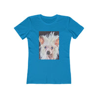 Chinese Crested - Women's Slim Fit Ringspun Cotton T-Shirt