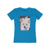 Chinese Crested - Women's Slim Fit Ringspun Cotton T-Shirt