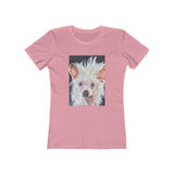 Chinese Crested - Women's Slim Fit Ringspun Cotton T-Shirt