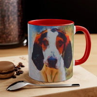 Treeing Walker Coonhound Accent Coffee Mug, 11oz
