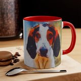 Treeing Walker Coonhound Accent Coffee Mug, 11oz